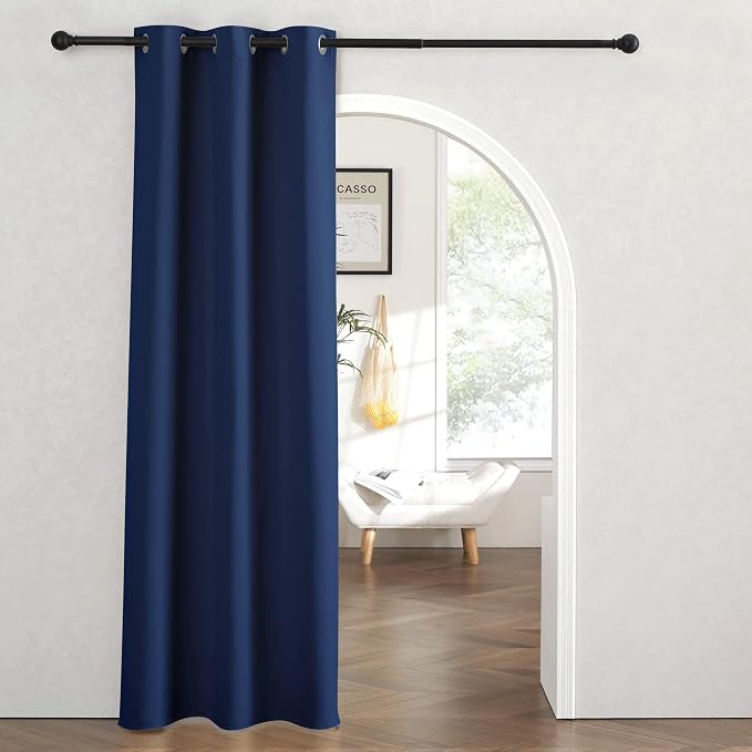 RYB HOME Blackout Curtains Thermal Insulating Privacy Temporary Door Curtains by RYBHOME
