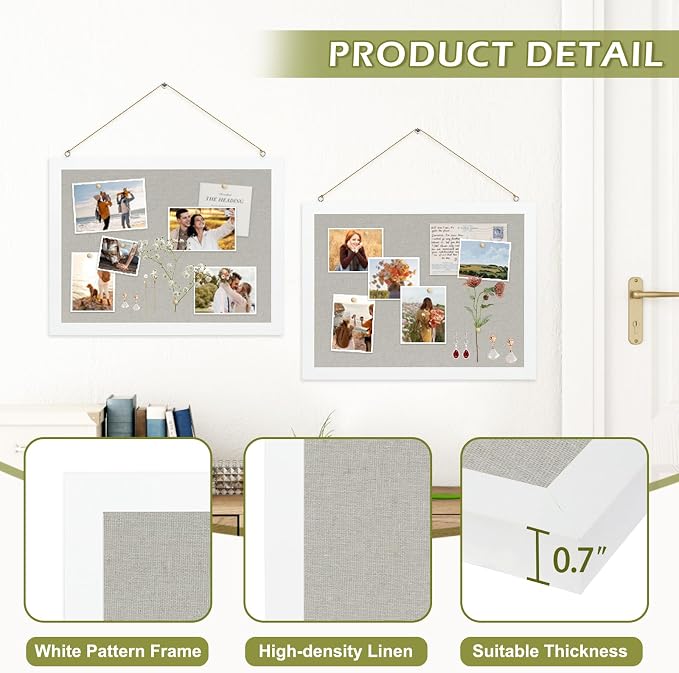 2-Pack Double-Sided Cork Board - Image 2