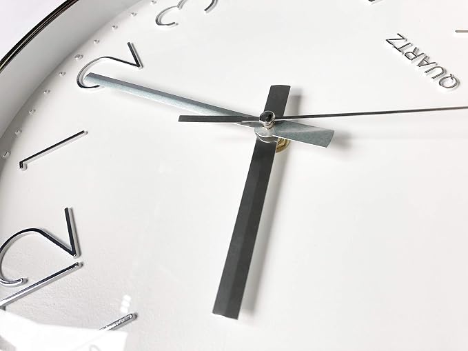 Tosnail 12 Inches Round Silent Non Ticking Quartz Wall Clock - Image 3