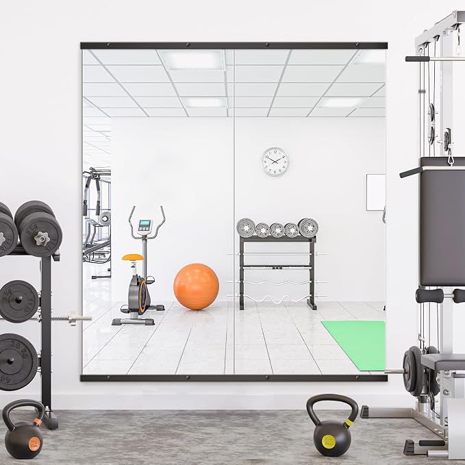 TRAHOME Home Gym Mirror for Wall, Glass Frameless Body Large Mirror for Home Gym - Image 5