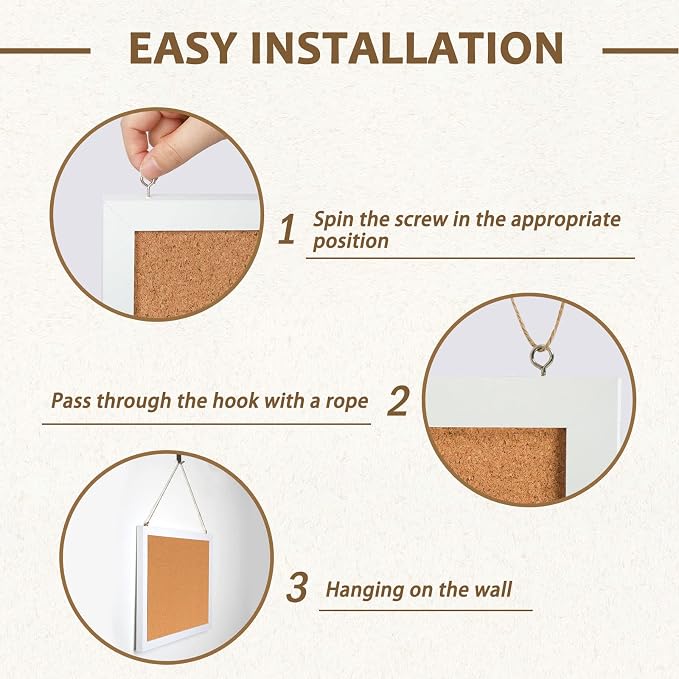 2-Pack Double-Sided Cork Board, Picture Display Vision Board Kit Corkboards - Image 3