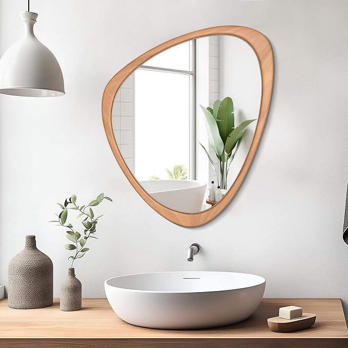 WallBeyond Asymmetrical Mirror, Irregular Wall Mirror by WallBeyond