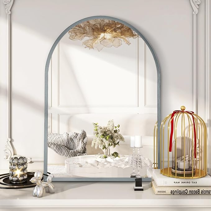 Arch Bathroom Mirror, Metal Frame Vanity Mirror, Dresser Mirror, Arch - Image 4