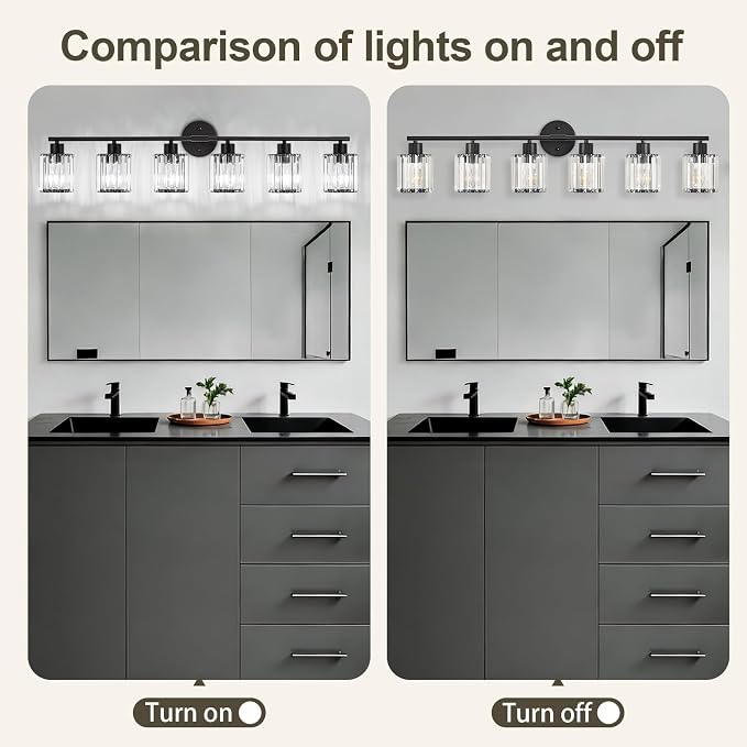 Crystal Bathroom Light Fixtures, Bathroom Lighting Fixtures Over Mirror - Image 7