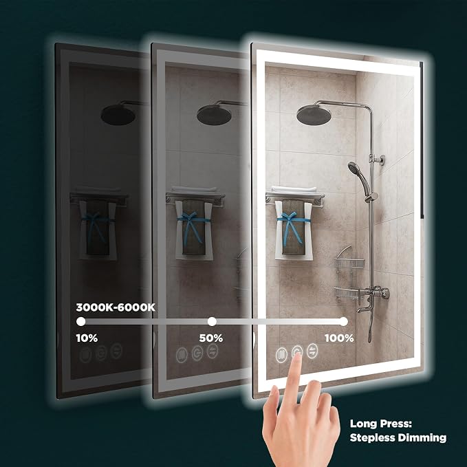 LED Bathroom Mirror 24"x 32" - Image 5