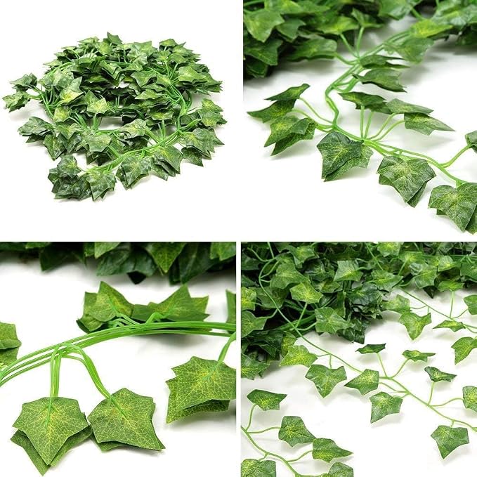 Comtelek 252 FT Artificial Ivy 36 Pack Ivy Vine Garland Ivy Leaves Greenery - Image 8