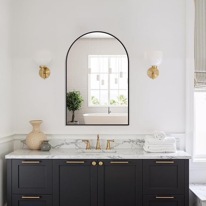 Delma Arched Bathroom Mirror, Living Room and Entryway - Image 8