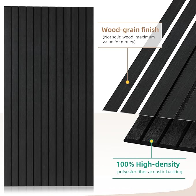 10 Pack Acoustic Panels, 47.2”x23.6” Decorative Large Acoustic Wall Panels - Image 2