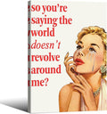 70s Pink Sexy Women Poster Funky Funny Quote Wall Art Retro Housewife Picture by Unknown