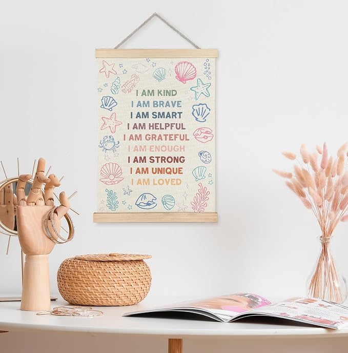Yomisex Ocean Under the Sea Nursery Kids Wall Art Poster, Positive Affirmations - Image 3