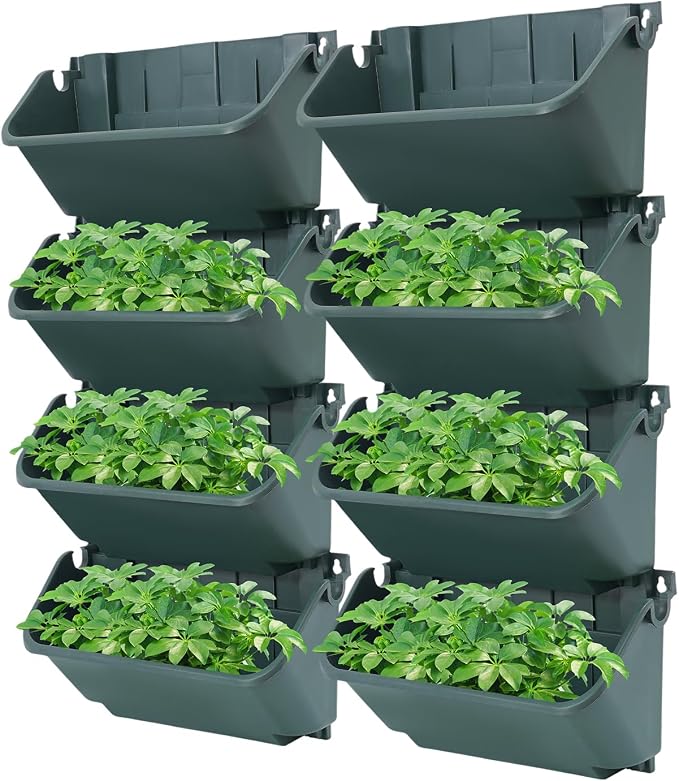 24 Pack Vertical Garden Planter, 13 inch Wall Mounted Planter - Image 7