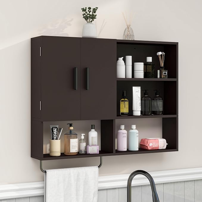 Medicine Cabinet, Wooden Bathroom Wall Cabinet by Unknown