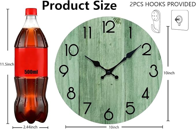 Wall Clock, Modern Wall Clocks Battery Operated, Silent Non Ticking Clock - Image 3