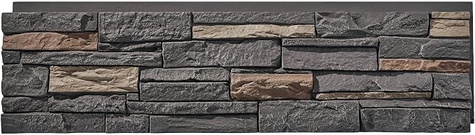 Faux Stone Wall Panels 2-Pack PU Stone Veneer Siding, Mortarless 46.25x12.88 - Image 2