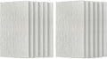 3D Faux Stone Wall Panels, Lightweight & Waterproof Accent Marble Flowing Stone by Gahowlen