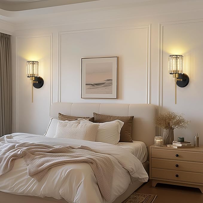 Crystal Battery Operated Wall Sconces, 12 Colors and 3CCT Dimmable Crystal Wall - Image 8