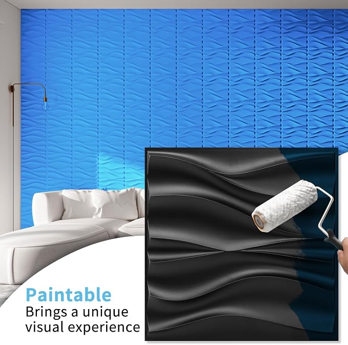 Art3d 100 Pack Decorative 3D Wall Panels, 97 Sq.Feet PVC Interior Wall Décor - Image 3