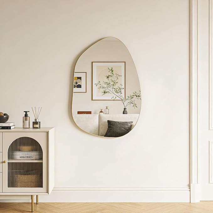 Irregular Wall Mirror Asymmetrical Mirror, Decorative Modern Mirror, Tempered - Image 8