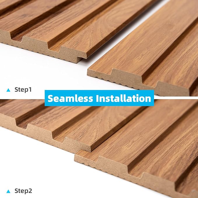 Art3d 6-Piece Wood Slat Panels for Stylish Interior Decor and Ceiling Decoration - Image 7