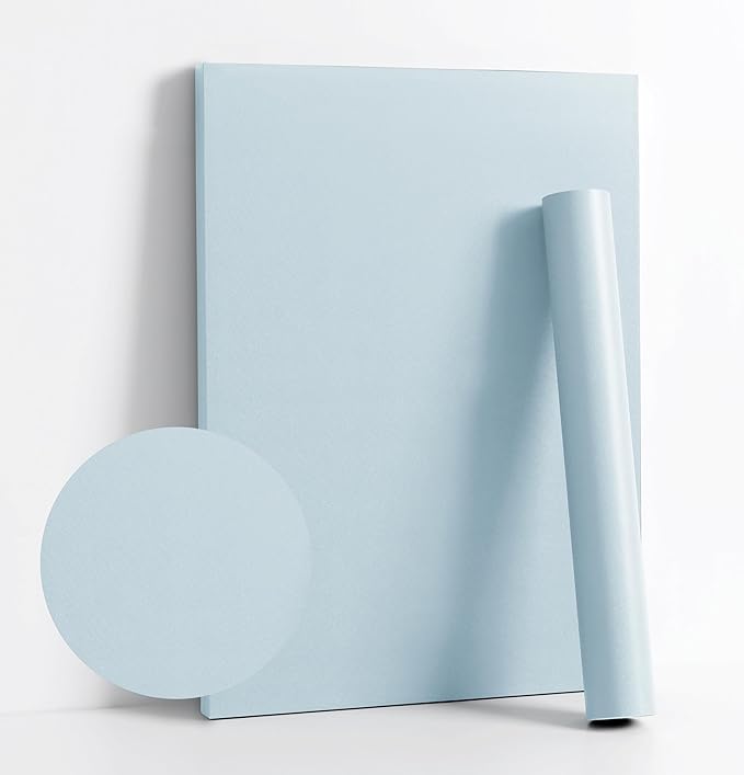 Dimoon 236''x17.7'' Blue Peel and Stick Wallpaper Contact Paper Modern Self by DIYYOURMOON