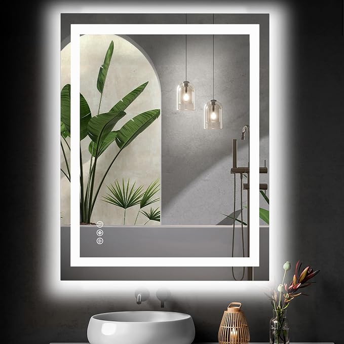 DUMOS 36.1"x48.1" LED Bathroom Mirror, Smart Anti-Fog Bathroom Vanity Mirror by DumosLifestyle