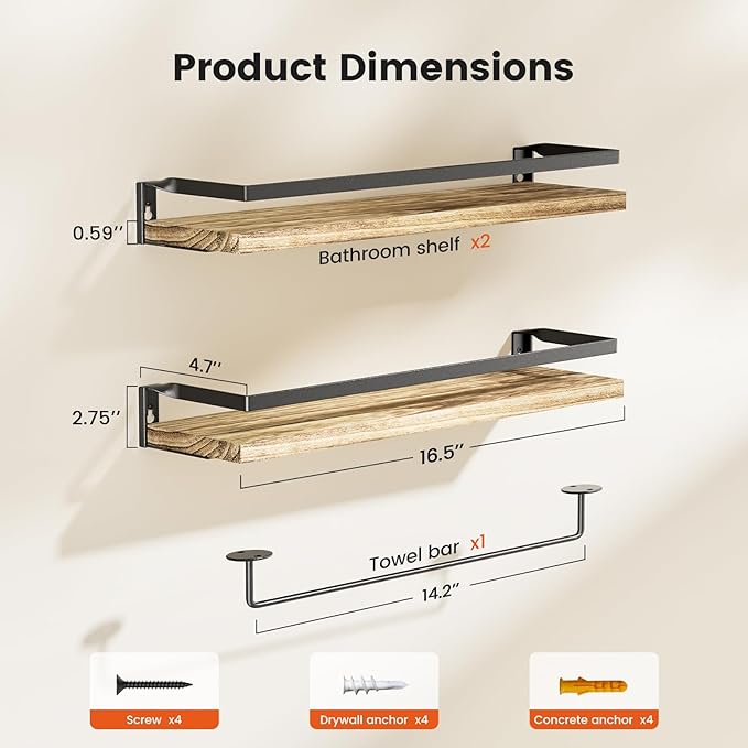 AMADA HOMEFURNISHING Bathroom Shelves - Image 3