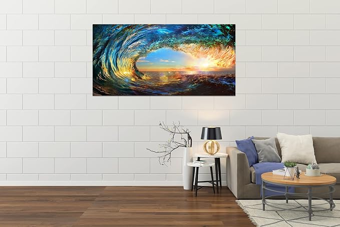 Cao Gen Decor Art S06775 Giant Wave Water Wall Art Canvas Prints 1 Panels Ocean - Image 6