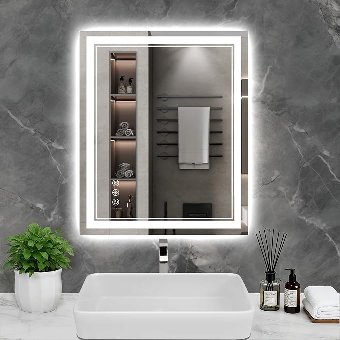 30x24 Inch LED Bathroom Mirror by Wedhouc