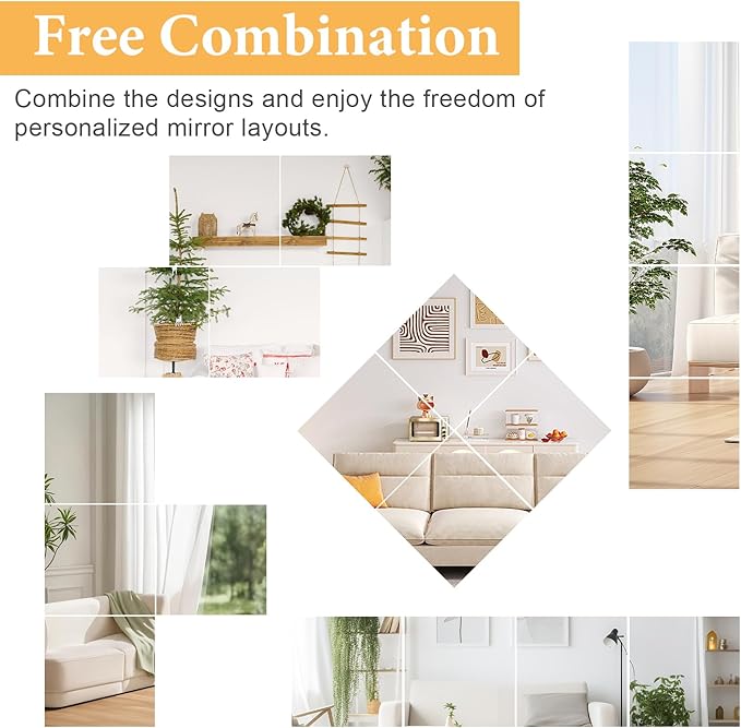 18x18 in Acrylic Mirror Sheet for Wall, 2.5mm Thick Unbreakable Non Glass Body - Image 6