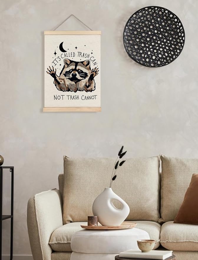 Foritho Funny Motivational Raccoon Poster Wall Art Framed, Gifts - Image 4