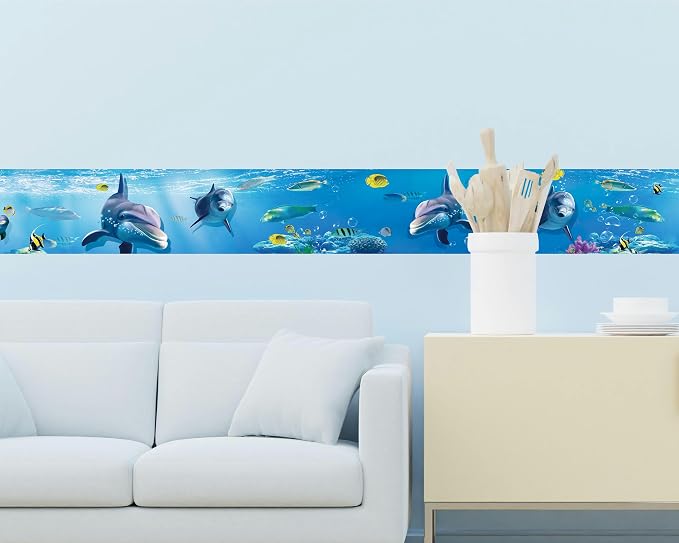 FLFK Peel and Stick Wallpaper Border Wall Decals - Image 6