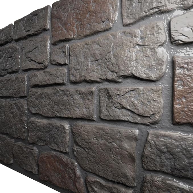 EverStone Cobblestone Faux Stone Panel, Earth Color - Image 7