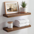Homeforia Classic Walnut 18 inch Floating Shelf, High End Solid Real Wood Small by Homeforia