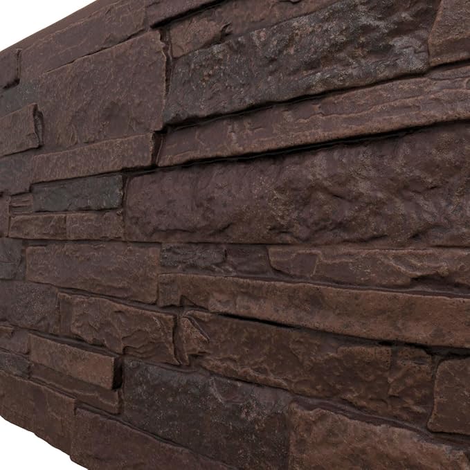 EverStone Acadia Ledge Faux Stone Panel, Deep Creek Color - Image 7