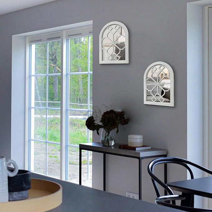 ZEXUIRU 4 Set. Rustic Wall Mirrors - Image 6