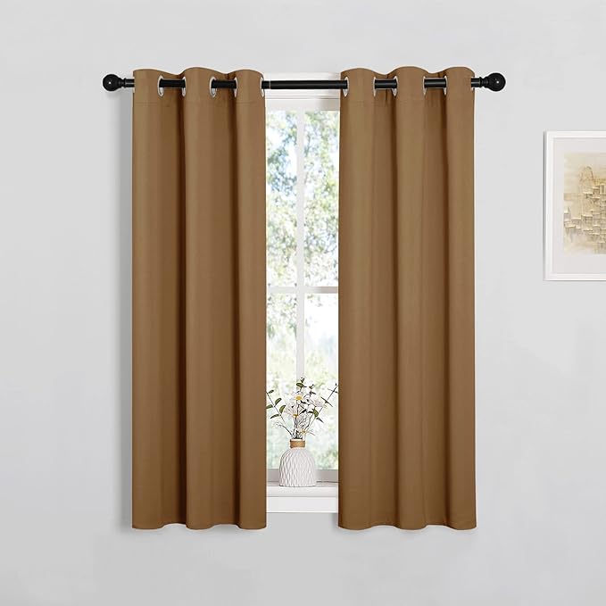 NICETOWN Sleek Blackout Curtains 45 inches Length by NICETOWN