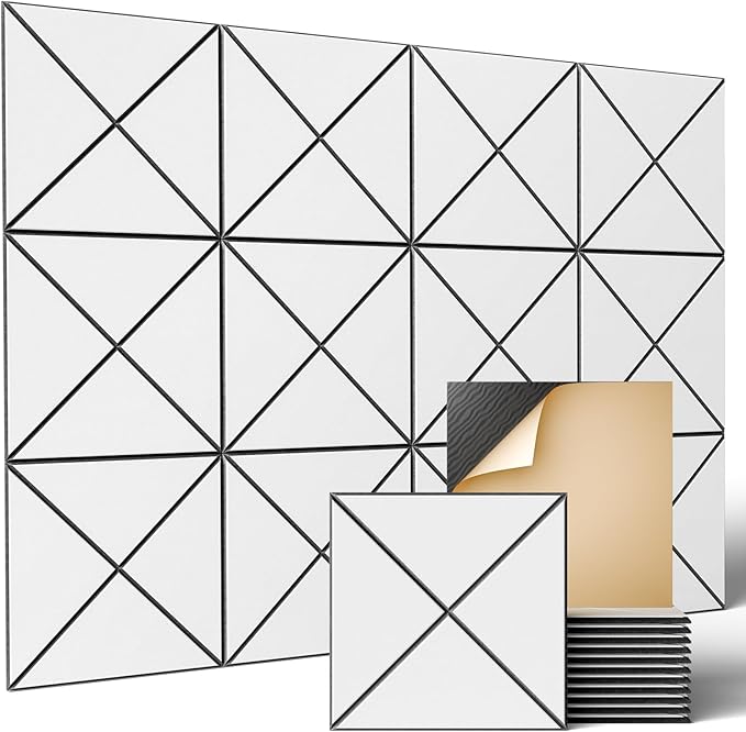 Sonicism 20 Pack X-Lined Acoustic Panels by Sonicism