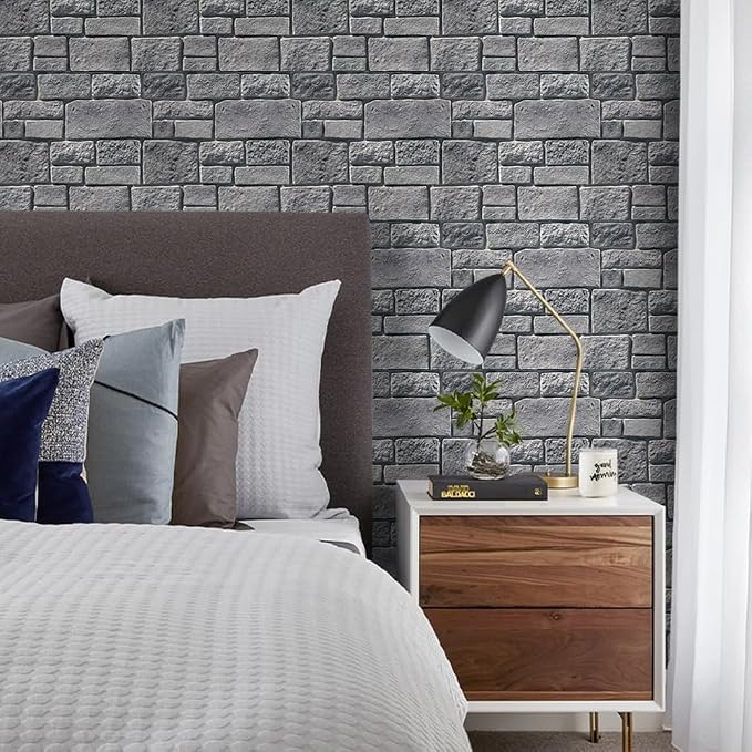 COMSTICKC 3D Wall Panel Peel and Stick, Faux Stone Wall Panel 10 Pcs 12"X12" - Image 6