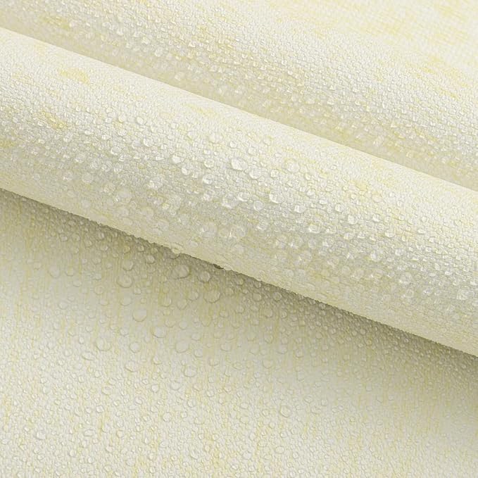 Grasscloth Peel and Stick Wallpaper Beige and Yellow Contact Paper 15.7inch x - Image 5