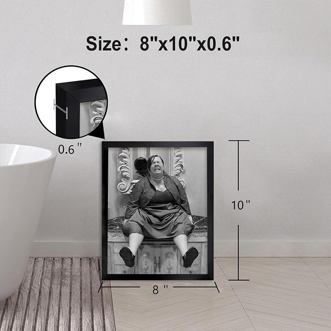 Framed Funny Bathroom Canvas Wall Art, Funny Wall Art Bathroom Sign, Modern - Image 6