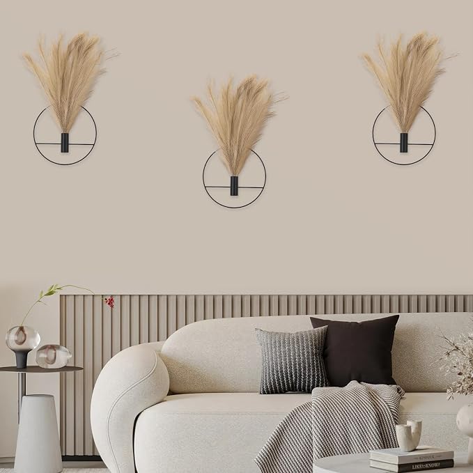 3 Pcs Wall Plants Artificial Decor, Boho Wall Decor, Home Office Living Room - Image 5