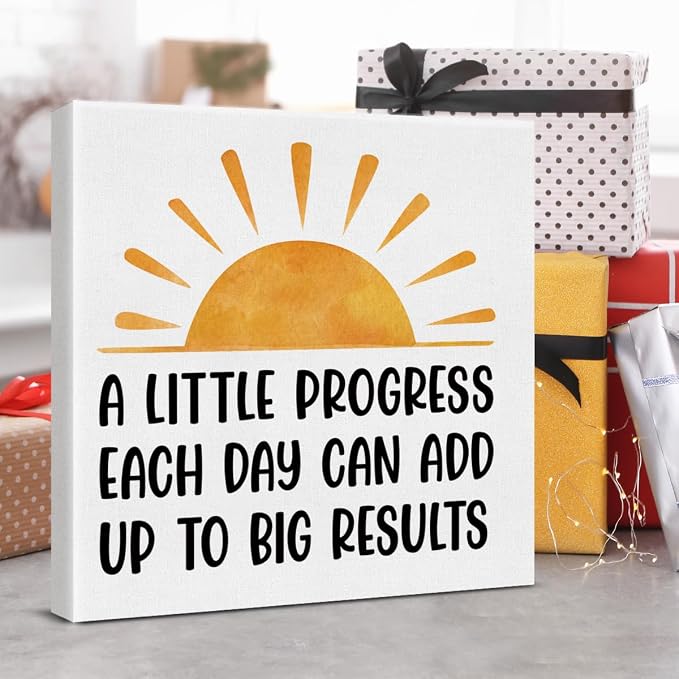 Inspirational Office Wall Art Decor, Motivational Add Up to Big Results - Image 7