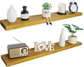 BGMG Wood Floating Shelves for Wall 54 inch Set of 2, Rustic Wooden Wall Mount by BGMG