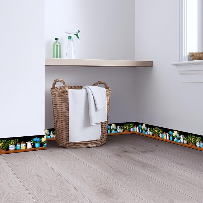 Kitchen Shelf Wallpaper Border 196x4 Inch Removable Wall Border Peel and Stick - Image 4