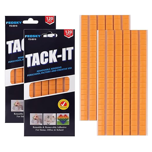 Feosky Adhesive Poster Sticky Tack Putty, Reusable and Removable Adhesive Putty by Feosky