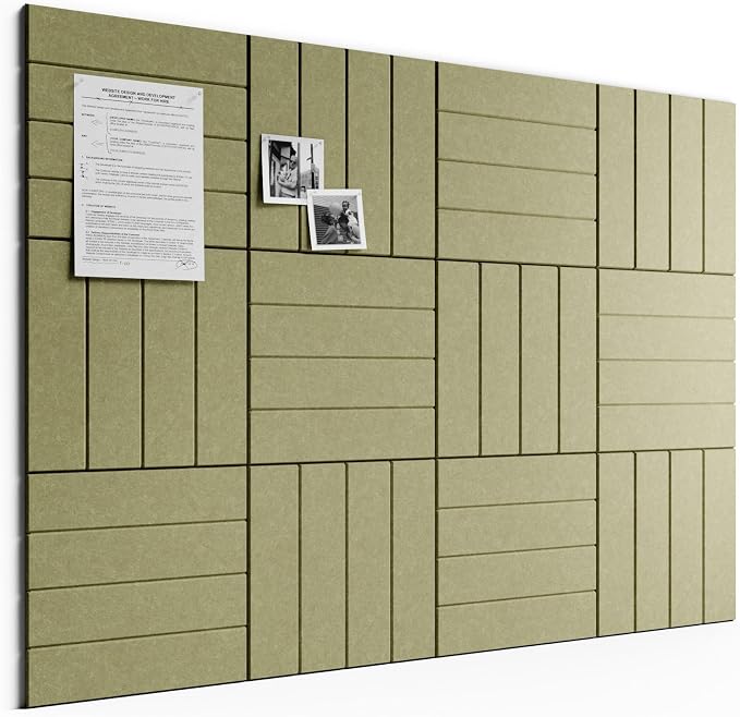 Bumusty Large Cork Board Alternative-48 x 36" Felt Bulletin Board Tiles by BUMUSTY
