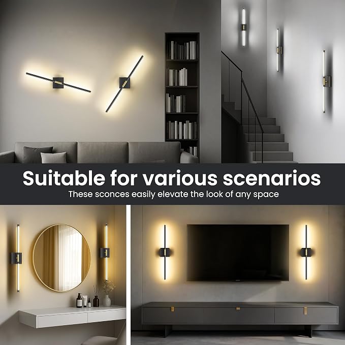 Battery Operated Wall Sconces Set of Two, 10000mAh Rechargeable Wall Lights - Image 8