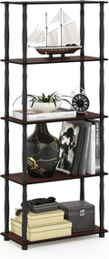 Furinno TURN-S-TUBE Storage Shelves, 5-Tier Book Shelf, Corner Shelf, Toolless by Furinno-FitsYourSpaceFitsYourBudget