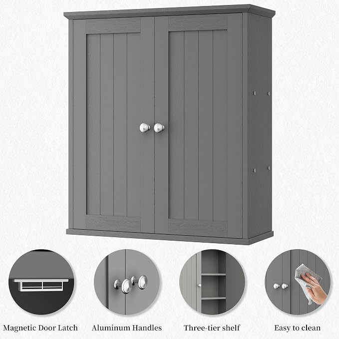 Shintenchi Bathroom Wall Medicine Cabinet - Image 5
