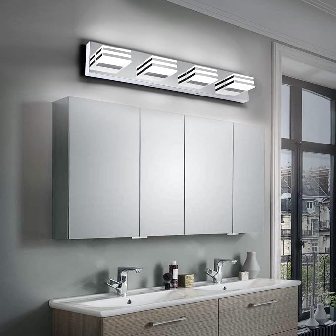 LED Vanity Lights for Bathroom 4 Light Bathroom Lamp over Vanity 27Inch Bathoom - Image 7